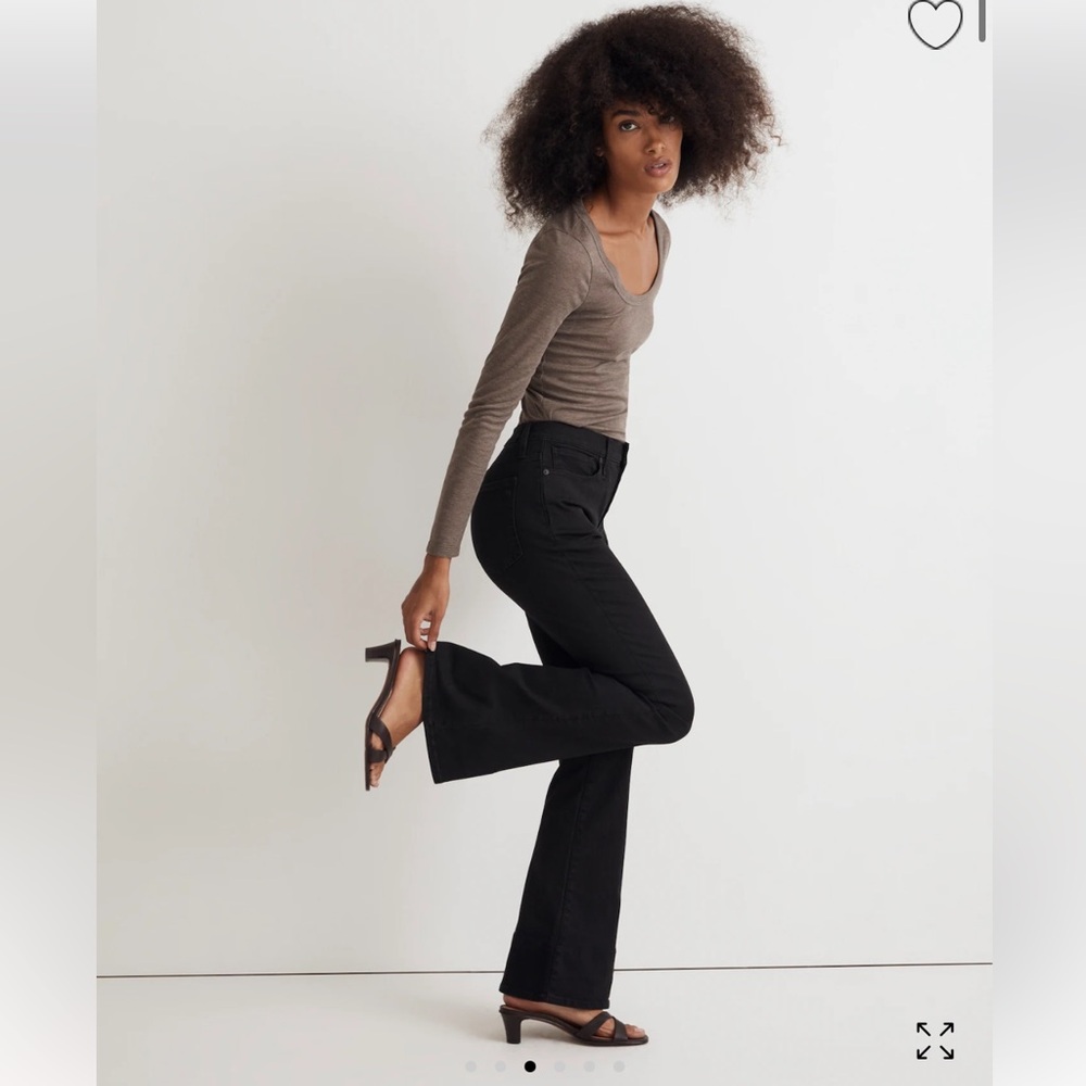 Madewell Skinny Flare, Black Frost, 29P